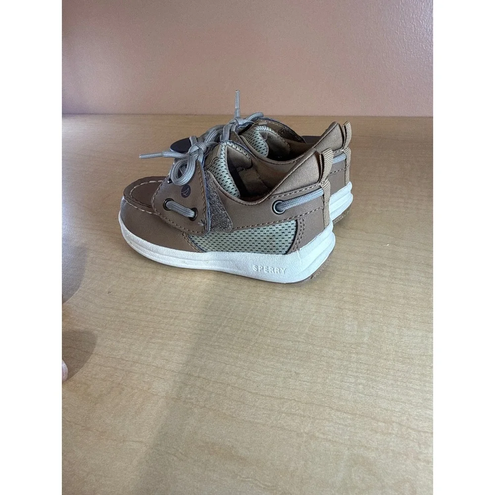 Sperry Top-Sider Toddler Boat Shoes Tan Brown STL267448 Size 7M